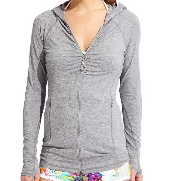 Athleta Vitamin Sea Heather Gray Jacket - Picture 4 of 16